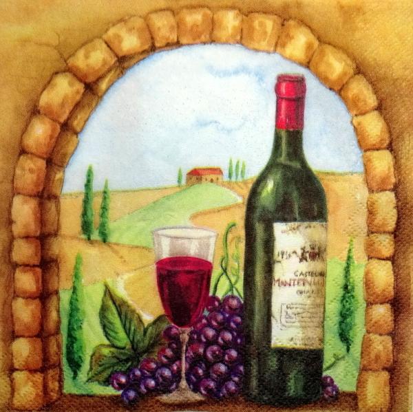 077 Trauben - 3-lagig